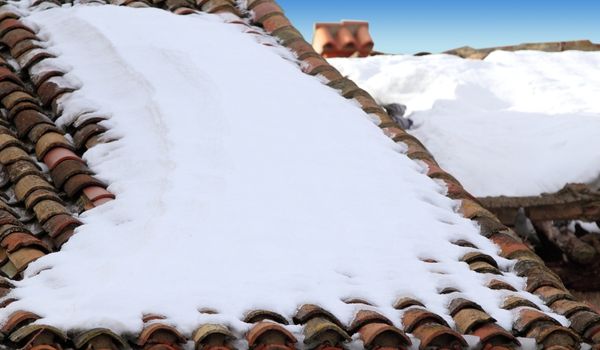 Lekkage dak door sneeuw